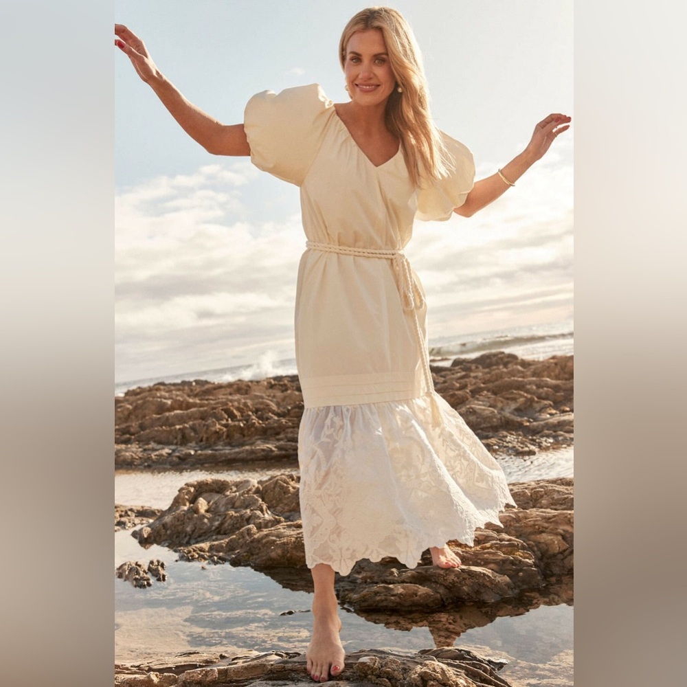 Ivory Cotton Lace Juniper Dress